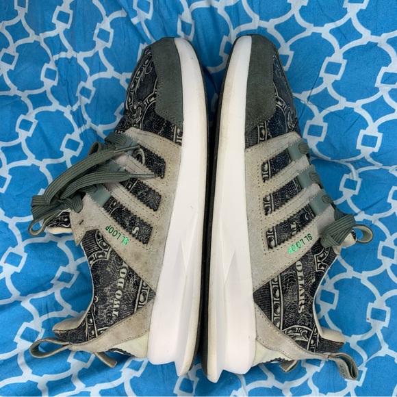 Adidas Women’s size 8.5 Wish x SL loop runner independence currency dollar bill - Picture 10 of 12
